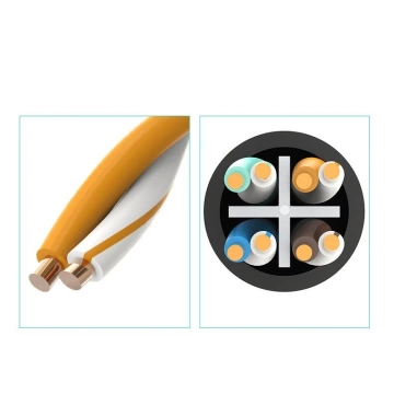 UGREEN Ethernet-Verlängerungskabel RJ45 Cat 6 FTP 1000 Mbit/s 3 m schwarz (NW112 11282)