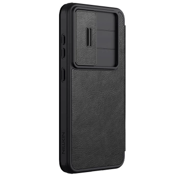 Etui do Samsung Galaxy S25 Nillkin Qin Pro Czarny z Klapką