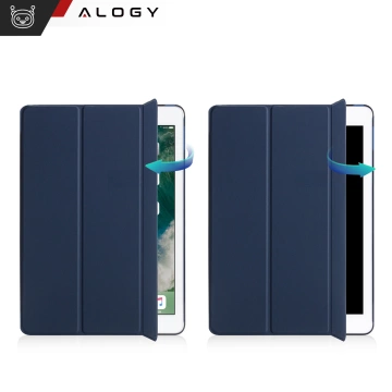 Etui do Apple iPad 10gen. 10.9" 2022 / A16 11gen. 11" 2025 obudowa na tablet Alogy Smart Case Pencil Holder Granatowe