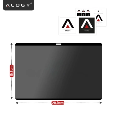 Magnetische Sichtschutzfolie für MacBook Air 13" (2018–2021) – Sichtschutz, einfache Anbringung, Aufbewahrungshülle, Blendschutz – Alogy SecureView™