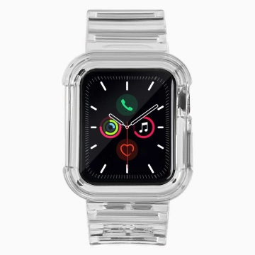 Strap Light Set Silikonband Strap Armband Bangle Case für Watch 3 42mm / Watch 2 42mm Schwarz