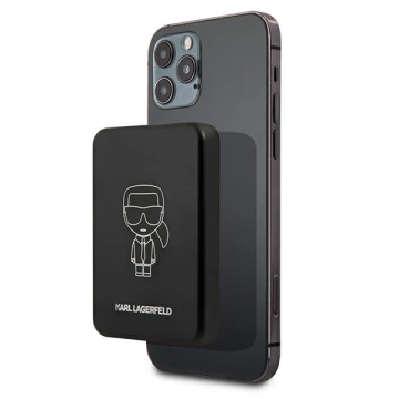 Karl Lagerfeld KLPBMSOIBK 3000mAh MagSafe induktive Powerbank