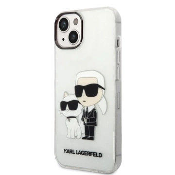 Etui Karl Lagerfeld KLHCP14MHNKCTGT do iPhone 14 Plus 6,7" hardcase Gliter Karl&Choupette