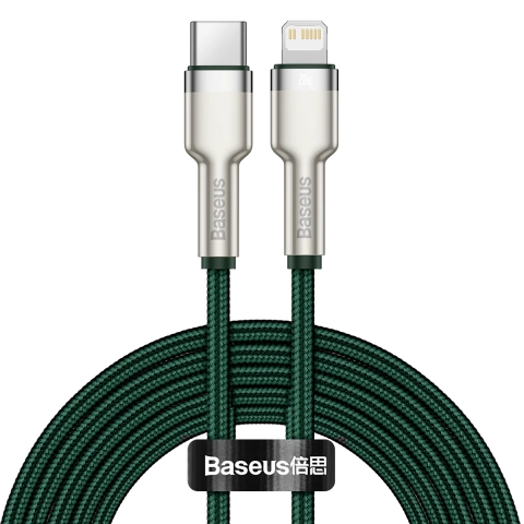 Kabel USB-C do Lightning Baseus 2m (zielony)