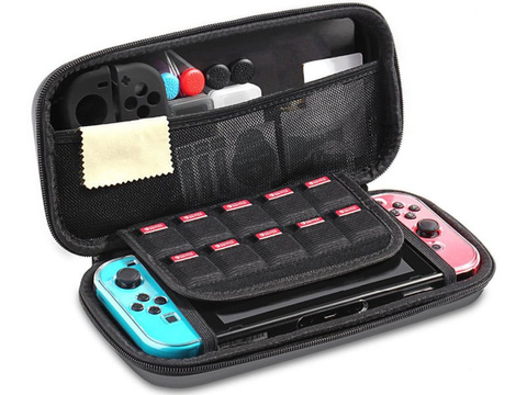 Alogy Tough Pouch Nintendo Switch-Hülle aus schwarzem Glas