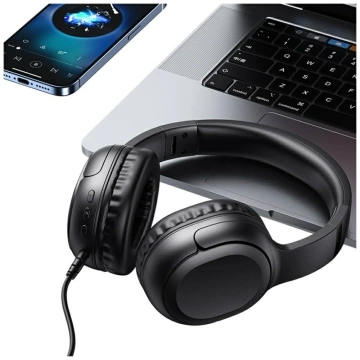 Słuchawki Bluetooth 5.3 USAMS Yun Series Nauszne Czarne