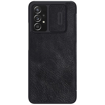 Nillkin Qin skórzana kabura etui Samsung Galaxy A73 czarny