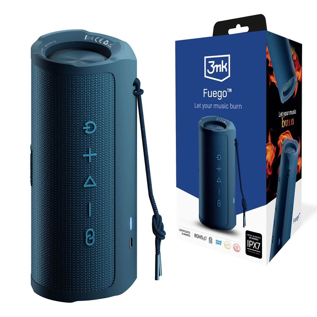 Głośnik bezprzewodowy 3mk Fuego Accessories Blue
