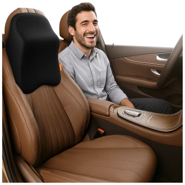 Poduszka do Samochodu pod Głowę Kark Szyję DR.MEDIC ErgoNeck™ Ergonomiczna poduszka na fotel zagłówek dla kierowcy pasażera