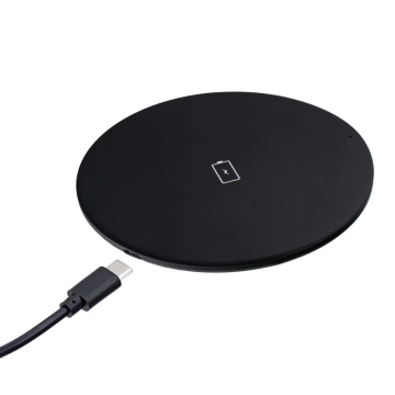Ładowarka Indukcyjna Forcell Qi 15W Quick Charge USB-C Smukła Czarna