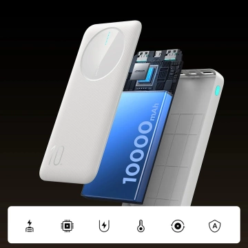 Powerbank Joyroom 10000mAh 12W 3 Ports schnelles und sicheres Laden