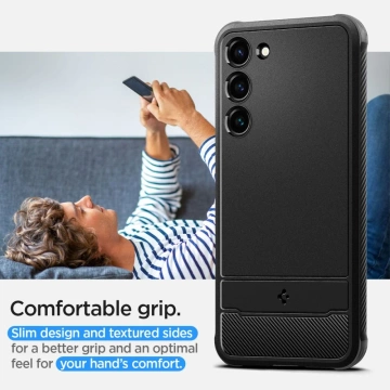 Etui na telefon Spigen Rugged Armor do Samsung Galaxy S23+ Plus Matte Black
