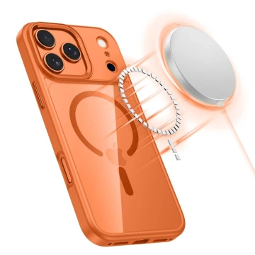 Etui Ochronne do iPhone 17 Pro Tech-Protect MagMat MagSafe Cosmic Orange Clear