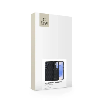 Etui do Samsung Galaxy S25 Tech-Protect Ion Carbon MagSafe Czarne