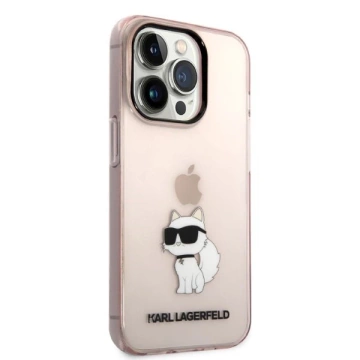 Etui Karl Lagerfeld KLHCP14XHNCHTCP do iPhone 14 Pro Max 6,7" hardcase Ikonik Choupette