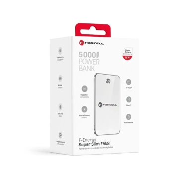 Powerbank MagSafe Forcell F-Energy F5K8 5000mAh QC4.0 PD3.0 Weiß