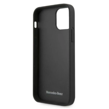 Etui ochronne Mercedes MEHCP12LCDOBK do Apple iPhone 12 Pro Max 6,7" czarny/black hardcase Leather Perforated Area