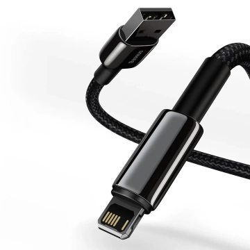 Baseus Tungsten kabel USB - Lightning 2,4 A 2 m czarny (CALWJ-A01)
