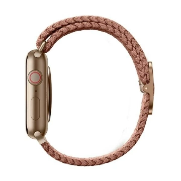 UNIQ Aspen Armband für Apple Watch 44/42/45 mm Serie 4/5/6/7/8/SE/SE2 Geflochtenes Pink/Grapefruit Pink