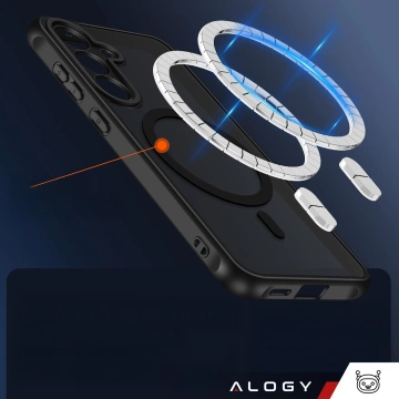 Hülle für Apple iPhone 16 Pro Max Alogy Anti-Shock Hybrid Case für MagSafe Transparent