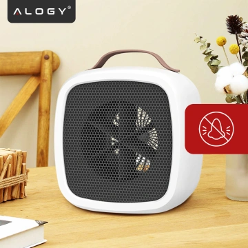 Elektroheizung Farelka Heizlüfter Mini 500W Heizung Schreibtischheizung für Alogy weiß