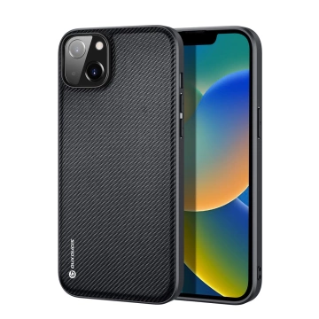 Dux Ducis Fino etui pokrowiec pokryty nylonowym materiałem iPhone 14 Plus czarny