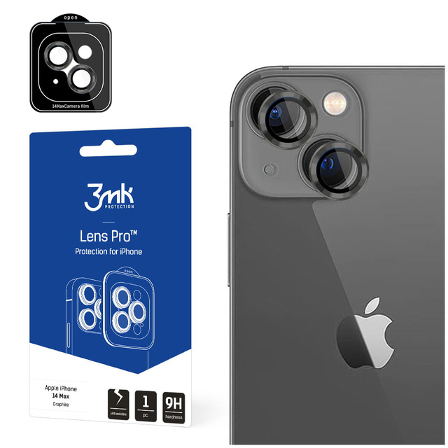 Kameraglas Kameraschutz 3mk Lens Pro für Apple iPhone 14 Plus Graphit