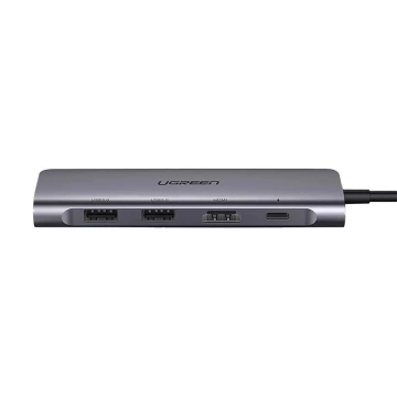 Ugreen CM195 ​​​​Adapter USB-C HDMI USB-A SD TF PD 100W Hub 6in1 Grau
