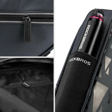 Rockbros B39-2 Rahmen-Fahrradtasche, 1,5 l, wasserdicht, Schwarz