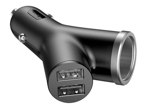 Ładowarka samochodowa Baseus Y 3.4A 2x USB +port zapalniczki