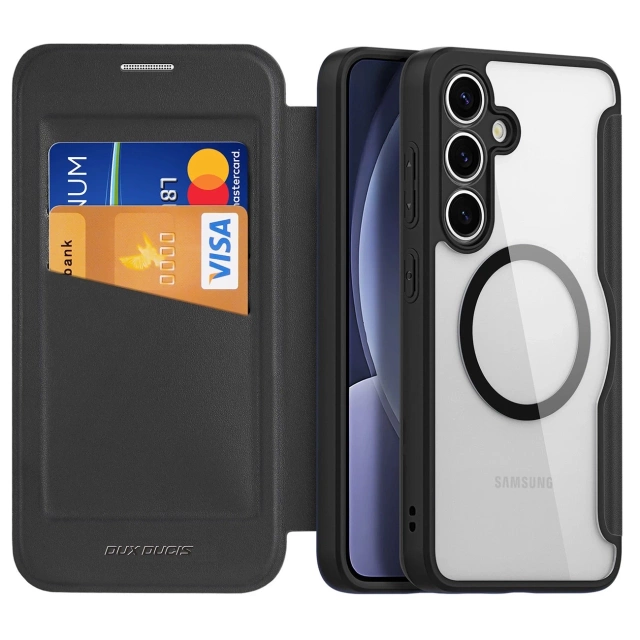 Etui do Samsung Galaxy S25 Dux Ducis Skin X Pro MagSafe Czarne