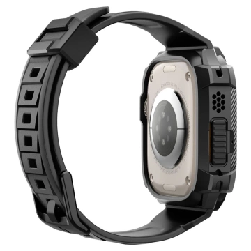 Pasek z Etui ochronnym Spigen Rigged Armor "PRO" do Apple Watch Ultra 49mm Black