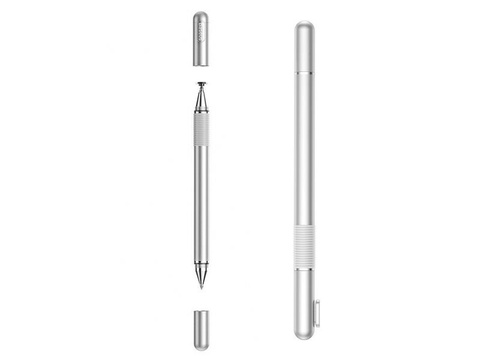 Rysik do ekranów precyzyjny długopis 2w1 Baseus Household Pen Srebrny