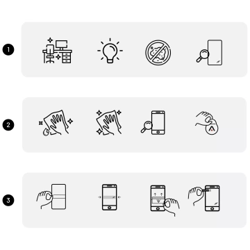 „MATTE“-Folie für Apple iPhone 14 Pro Max Hydrogel Alogy HydroSkin Matte Pro™ Display für „FINGERPRINT FREE“-Hülle