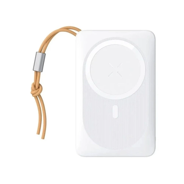 Powerbank Externer Akku VEGER MagOn mit Qi-Ladung für MagSafe 15W - 10.000mAh PD 22,5W weiß (VP1151 / W1151)