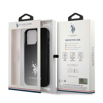 Etui na telefon US Polo hardcase Horses Logo  iPhone 13 Pro / 13 6,1" czarny/black 