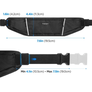 Opaska na ramię Spigen A702 Dynamic Shield Armband Black
