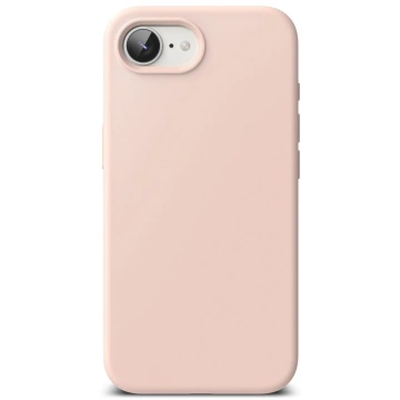 Etui Ringke Silicone Magnetic MagSafe do iPhone 16e Pink Sand