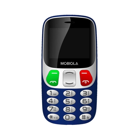 GSM-Telefon Mobiola MB800 Blue 2G mit Desktop-Ladegerät für Senioren