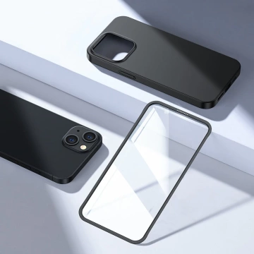 Joyroom 360 Full Case Cover für iPhone 13 Back &amp; Front Cover Tempered Glass Schwarz (JR-BP927 Black)