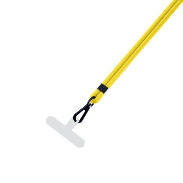 Uniwersalna smyczka do smartfona 3mk EasyClip Yellow (black)