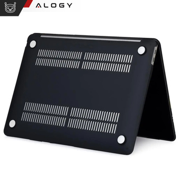 Etui do Macbook Air 15 M2 2023 / M3 2024 (A2941,A3114)  Case obudowa pokrowiec matowe Alogy Hard Cover Czarne