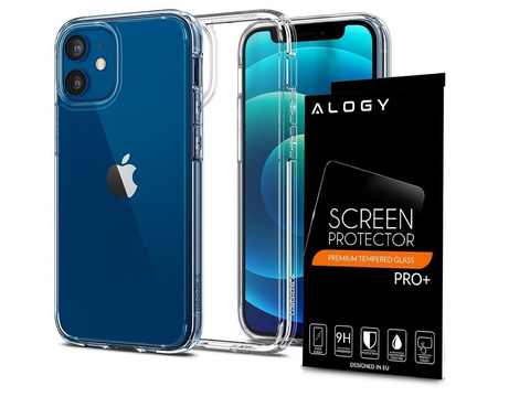 Spigen Ultra Hybrid Hülle für Apple iPhone 12 Mini 5.4 Kristallklares Alogieglas