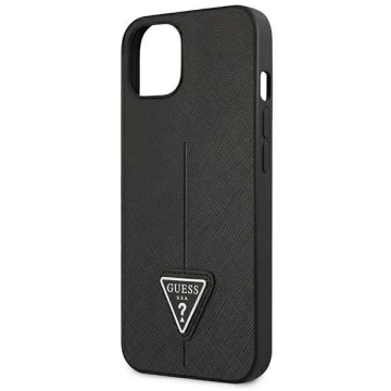 Etui Guess GUHCP14MPSATLK für Apple iPhone 14 Plus 6,7" Czarny/Black Hardcase SaffianoTriangle Logo