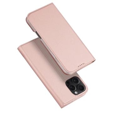 iPhone 16 Pro Max Dux Ducis Skin Pro Rosa Schutzhülle mit Flip