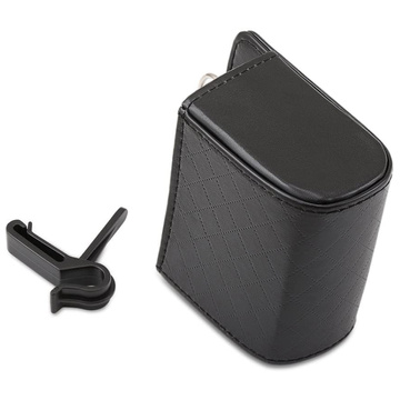 Organizer samochodowy na kratkę uchwyt zaczep do kratki auta samochodu box Alogy Car Air Vent Czarny