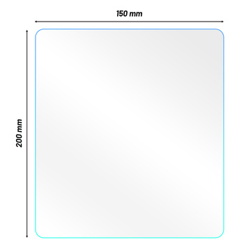 2 x hydrophobe Nano-Folie, Fensteraufkleber, Spiegel, Regen, wasserdicht, für Auto, Auto, Badezimmer, 15 x 20 cm, 2 x Nano-Spiegelfolie