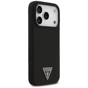 Etui do iPhone 17 Air Mercedes-Benz Leather Laurel Leaves MagSafe Black