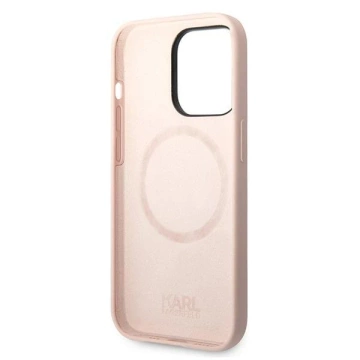 Etui Karl Lagerfeld KLHMP14LSLKHLP do iPhone 14 Pro 6,1" hardcase Silicone Karl`s Head Magsafe