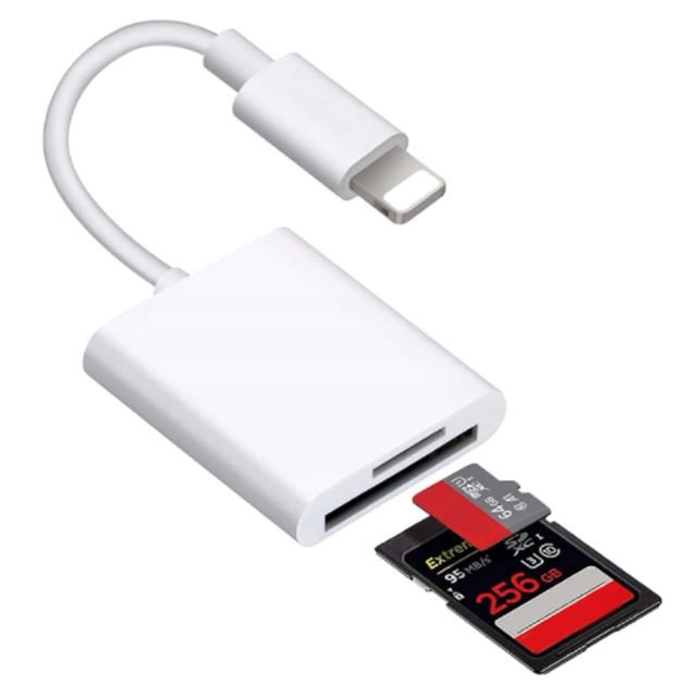Czytnik kart pamięci Alogy SD Micro Card Reader do iPhone iPad adapter przejściówka Lightning